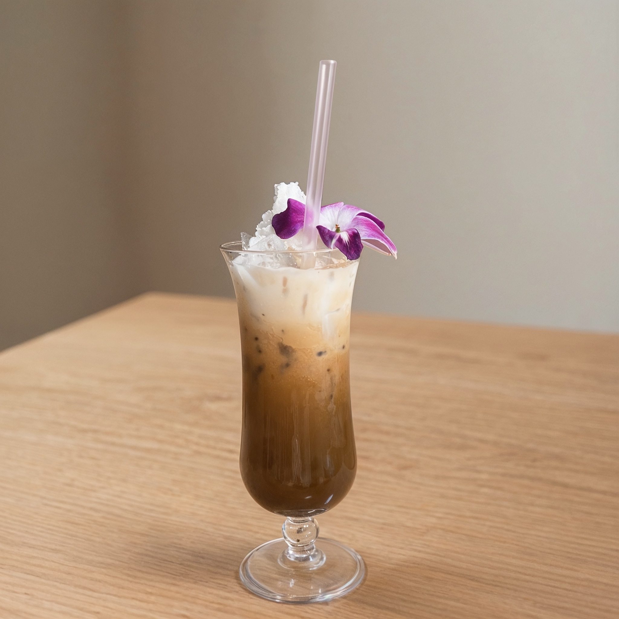 Thai iced coffee.