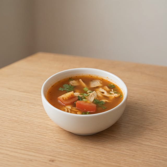 Tom yum soup.