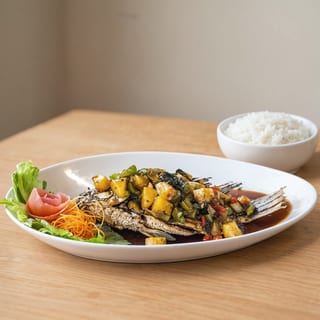 Whole fried fish
